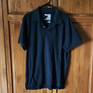 Old Navy Gray Men's Short Sleeve Polo Black Size Large